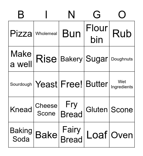 Rise and Shine Bingo Card