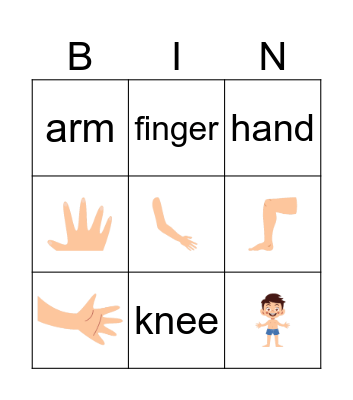 SM1 Body Bingo Card
