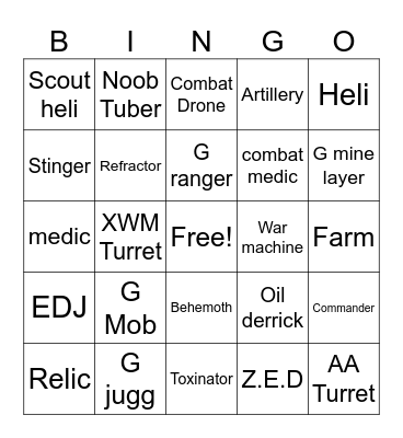 TDX Bingo Card
