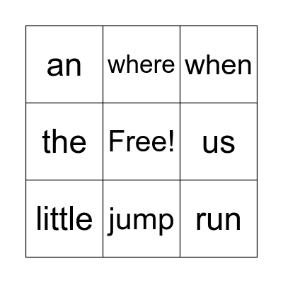 Who Will Help Here Bingo Card