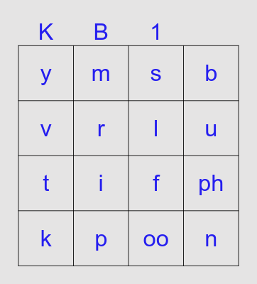 CVC phonics Bingo (Lesson 58) Bingo Card