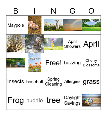 Spring Bingo Card