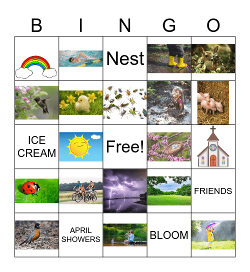 Spring Bingo Card