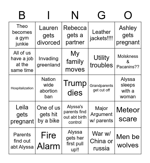 RAT BINGO Card