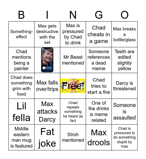 Cold Ones Bingo Card