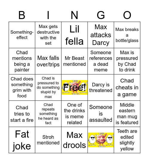 Cold Ones Bingo Card