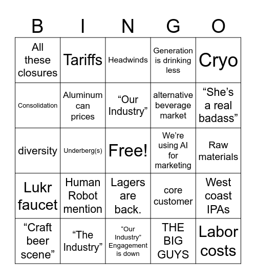 CBC 2026 Phiily Bingo Card