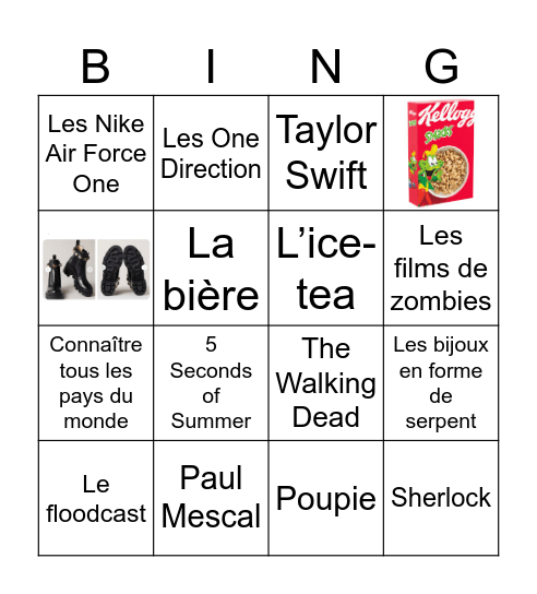 Bingo obsession - phase Bingo Card