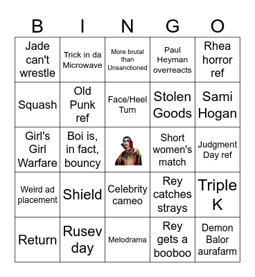 Wrestlemania 42 Night 2 Bingo Card