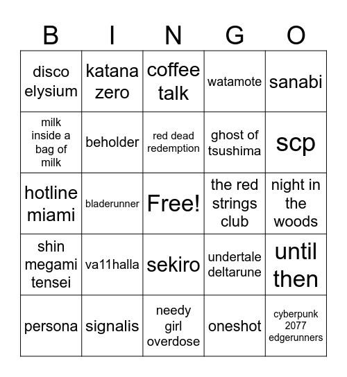 мои Bingo Card