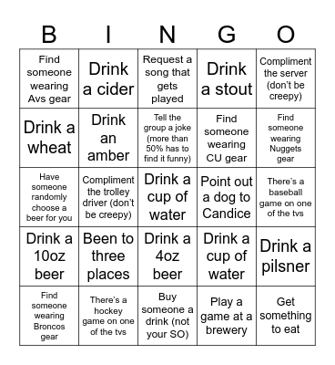 Birthday Bingo Card