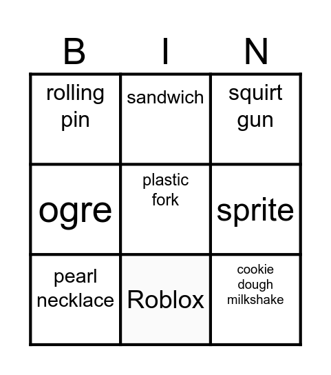 fun Bingo Card