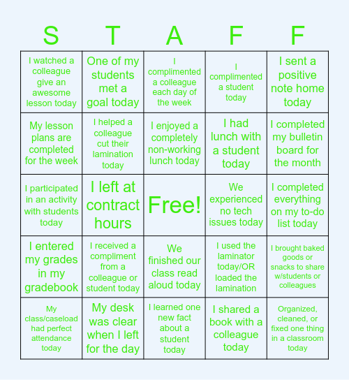 GRM BINGO Card
