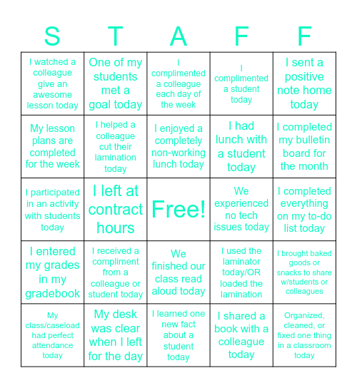 GRM BINGO Card