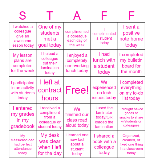 GRM BINGO Card