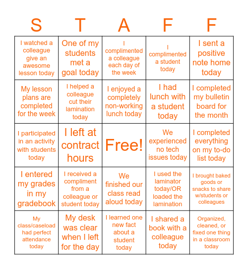 GRM BINGO Card