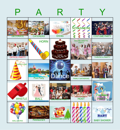 Party Bingo Card