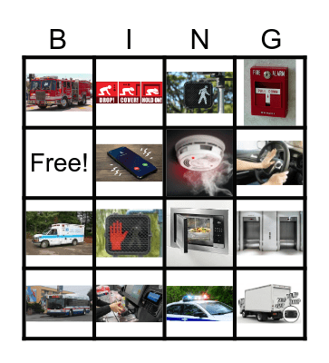 Important Sounds Bingo Card