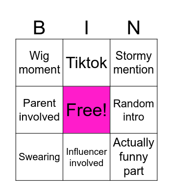 Layze Bingo Card