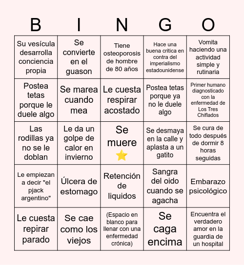 MILANESA42 BINGO Card