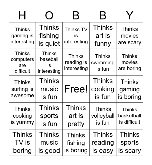 Find someone who... Bingo Card
