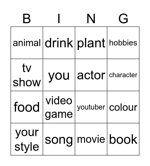 uhh bringo Bingo Card