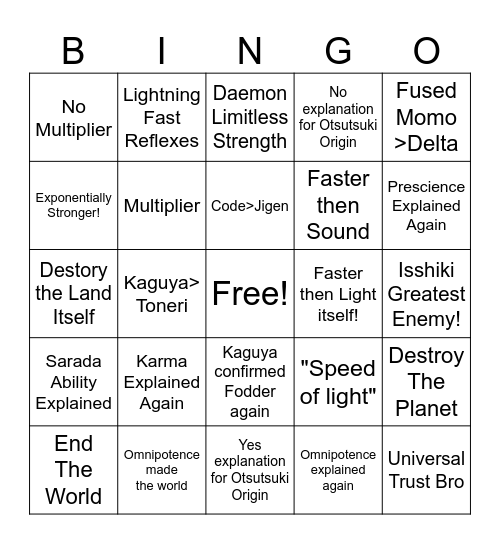 600 Page Guidebook Bingo Card