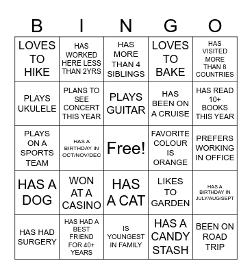 OFFICE BINGO Card