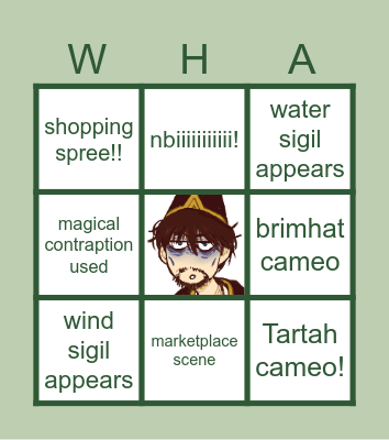 WHA EPISODE 4 BINGO Card