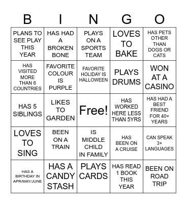 OFFICE BINGO Card