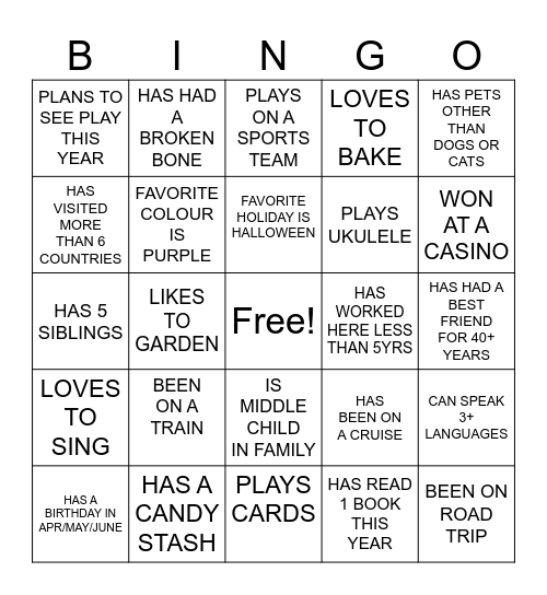 OFFICE BINGO Card