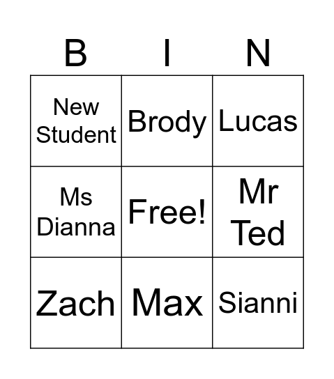Sun & Moon Bears Bingo! Bingo Card