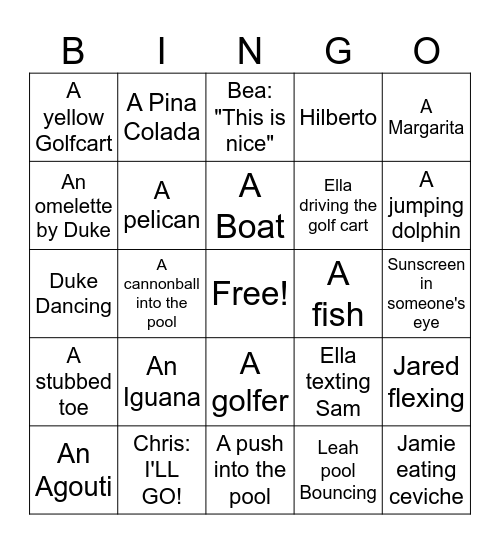 Mexico 2026 Bingo Card