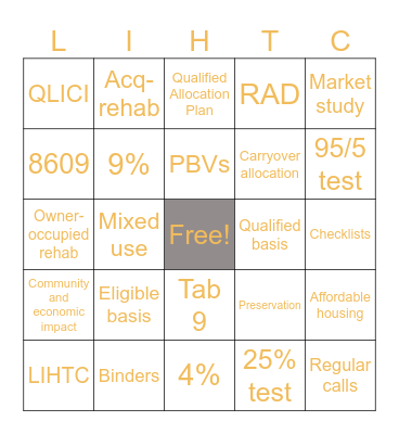 Annual Meeting Bingo! Bingo Card