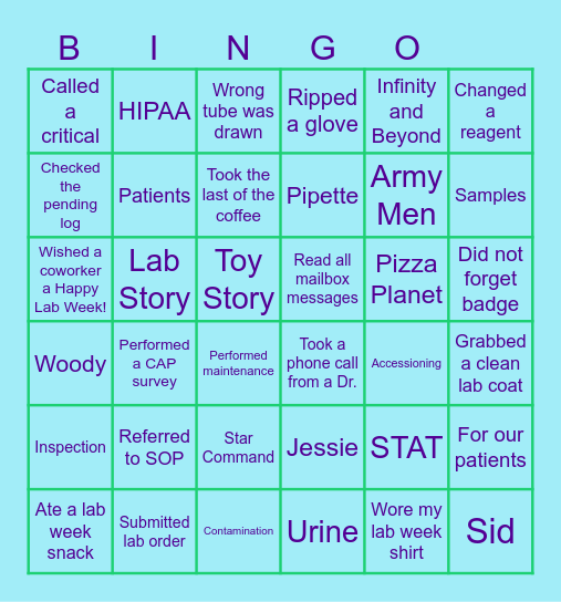 Lab Story 2026 Bingo Card