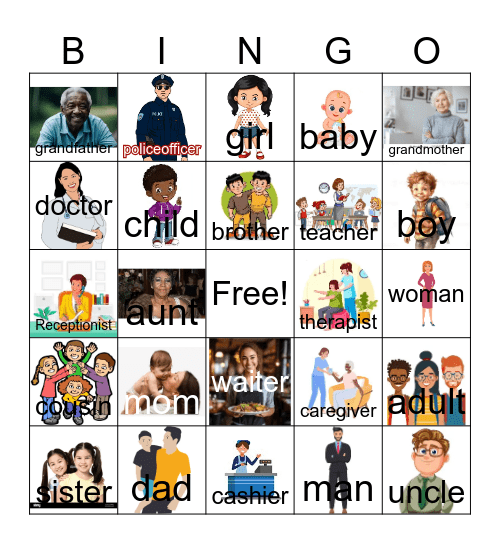 People Bingo Card