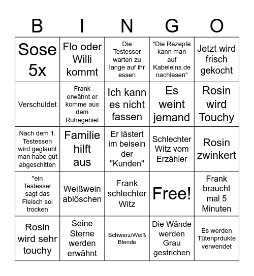 ROSIN Bingo Card