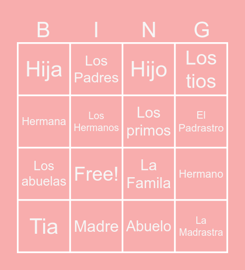3.2 Bingo Card