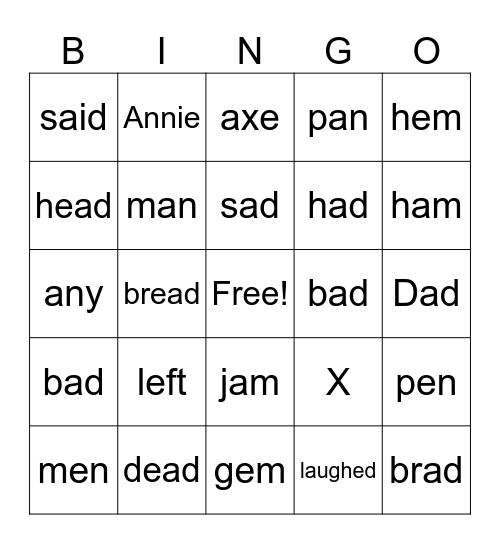 Black Cat versus Red Pepper Bingo Card