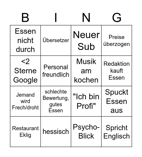 Mirko Reeh Bingo Card