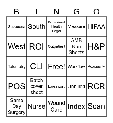 HIP WEEK #2026 Bingo Card
