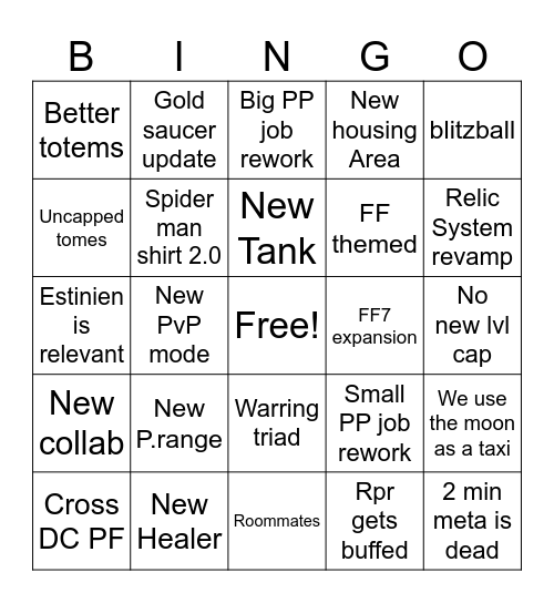 FanFest Bingo Card