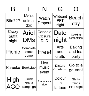 WQRM SUMMER 2026 Bingo Card