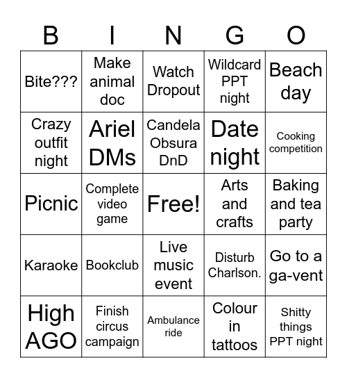 WQRM SUMMER 2026 Bingo Card