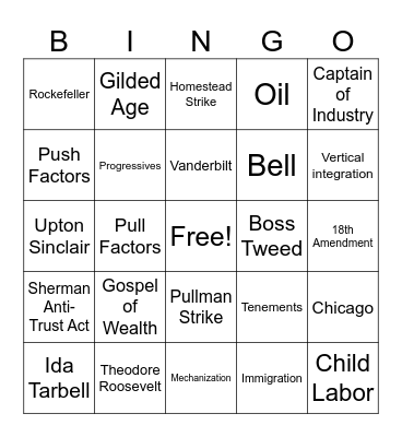 Unit 2 LEAP Review Bingo Card