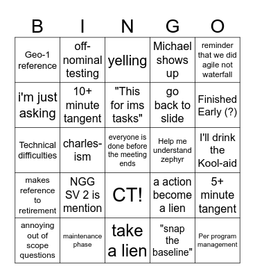 FAB Bingo Card