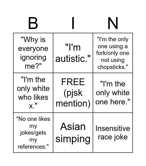 A @ 4/20 Bingo Card