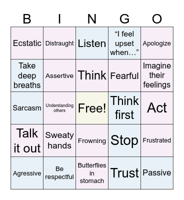 Lunch Bunch Review! Bingo Card