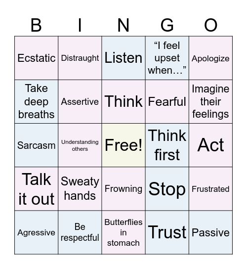 Lunch Bunch Review! Bingo Card