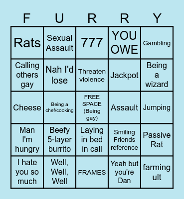 Auggie's Bingo Card Bingo Card